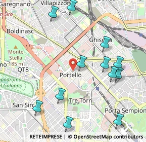 Mappa Via Luigi Giuseppe Faravelli, 20149 Milano MI, Italia (1.18167)