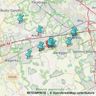 Mappa Via Pellico, 20018 Sedriano MI, Italia (2.85182)