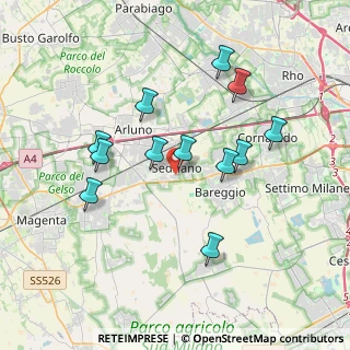 Mappa Via Pellico, 20018 Sedriano MI, Italia (3.45917)