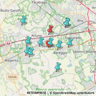 Mappa Via Pellico, 20018 Sedriano MI, Italia (3.45917)