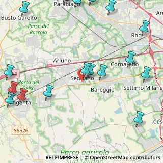 Mappa Via Pellico, 20018 Sedriano MI, Italia (6.6545)
