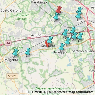 Mappa Via Pellico, 20018 Sedriano MI, Italia (4.68923)