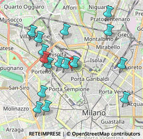 Mappa Via Messina, 20100 Milano MI, Italia (2.07063)