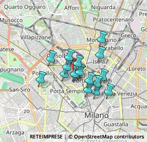 Mappa Via Messina, 20100 Milano MI, Italia (1.18882)