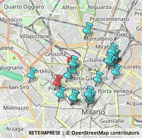 Mappa Via Messina, 20100 Milano MI, Italia (1.8215)