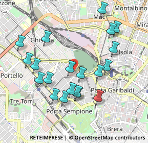 Mappa Via Messina, 20100 Milano MI, Italia (0.9715)