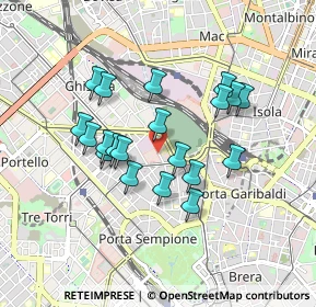 Mappa Via Messina, 20100 Milano MI, Italia (0.7555)