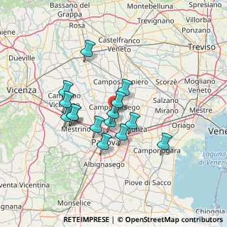 Mappa Via Amerigo Vespucci, 35011 Campodarsego PD, Italia (11.09333)