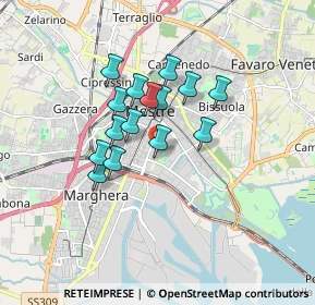 Mappa 30172 Mestre VE, Italia (1.26533)