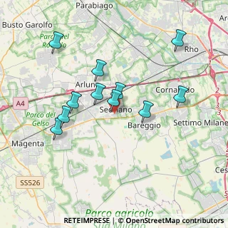 Mappa Via Silvio Pellico, 20018 Sedriano MI, Italia (3.42182)
