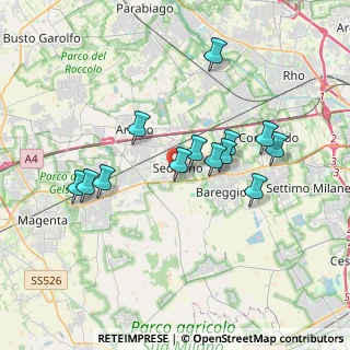 Mappa Via Silvio Pellico, 20018 Sedriano MI, Italia (3.23769)