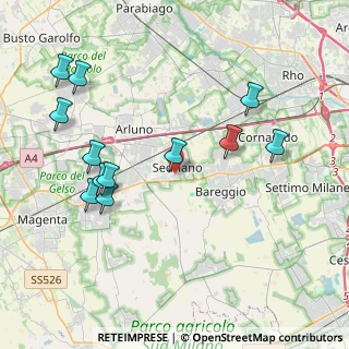 Mappa Via Silvio Pellico, 20018 Sedriano MI, Italia (4.39167)