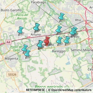 Mappa Via Silvio Pellico, 20018 Sedriano MI, Italia (3.44143)