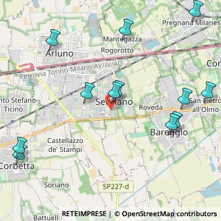 Mappa Via Silvio Pellico, 20018 Sedriano MI, Italia (2.675)