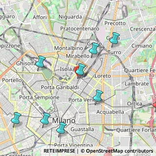 Mappa Via Fabio Filzi, 20124 Milano MI, Italia (2.83909)