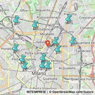 Mappa Via Fabio Filzi, 20124 Milano MI, Italia (2.24167)