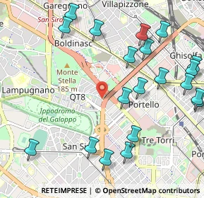 Mappa Via Giovanni Boine, 20148 Milano MI, Italia (1.298)