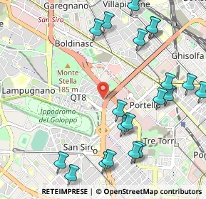 Mappa Via Giovanni Boine, 20148 Milano MI, Italia (1.279)