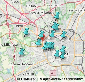 Mappa Via Giovanni Boine, 20148 Milano MI, Italia (2.9425)