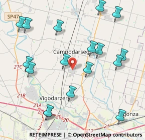 Mappa Via Cristoforo Colombo, 35011 Campodarsego PD, Italia (4.79765)