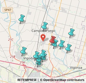 Mappa Via Cristoforo Colombo, 35011 Campodarsego PD, Italia (3.72692)