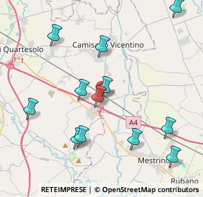 Mappa Via Tretti Marotti, 36040 Grisignano di Zocco VI, Italia (4.31667)