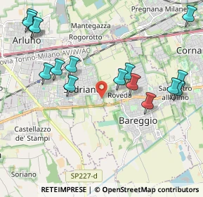 Mappa Via Padre Pio, 20018 Sedriano MI, Italia (2.41375)