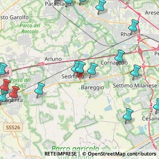 Mappa Via Padre Pio, 20018 Sedriano MI, Italia (6.6915)