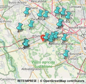 Mappa Via Giuseppe Garibaldi, 20018 Sedriano MI, Italia (7.3865)