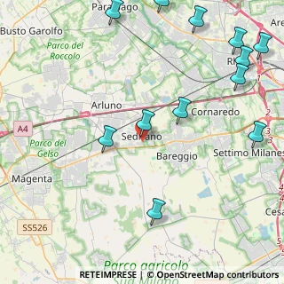 Mappa Via Giuseppe Garibaldi, 20018 Sedriano MI, Italia (5.73)