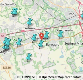 Mappa Via Giuseppe Garibaldi, 20018 Sedriano MI, Italia (5.69944)