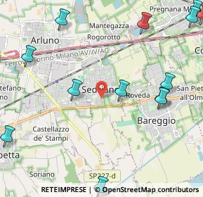 Mappa Via Giuseppe Garibaldi, 20018 Sedriano MI, Italia (3.10143)