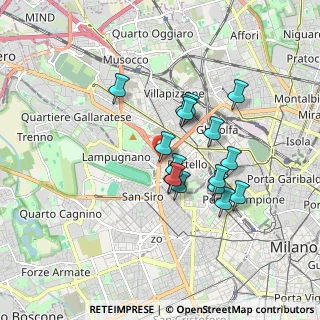 Mappa Viale Renato Serra, 20148 Milano MI, Italia (1.42188)