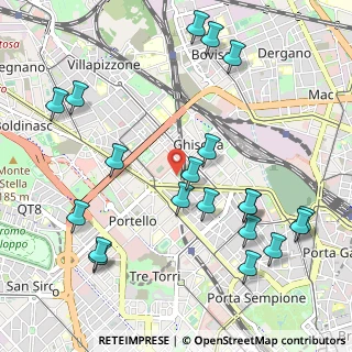 Mappa Via Tolentino, 20155 Milano MI, Italia (1.218)
