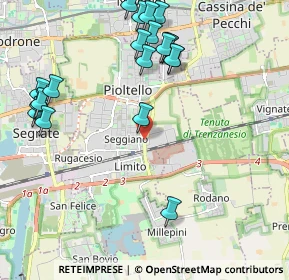Mappa Via Piemonte, 20096 Pioltello MI, Italia (2.411)