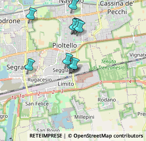 Mappa Via Piemonte, 20096 Pioltello MI, Italia (1.62167)