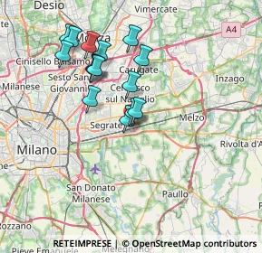 Mappa Via Piemonte, 20096 Pioltello MI, Italia (6.51267)