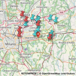 Mappa Via Grazia Deledda, 20060 Vignate MI, Italia (6.70389)