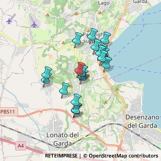 Mappa Via Monte Falò, 25017 Lonato del Garda BS, Italia (1.3605)