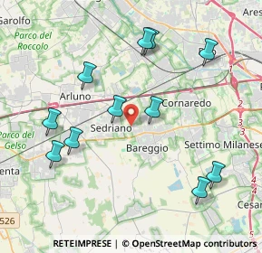 Mappa Via Picasso, 20018 Sedriano MI, Italia (4.21727)