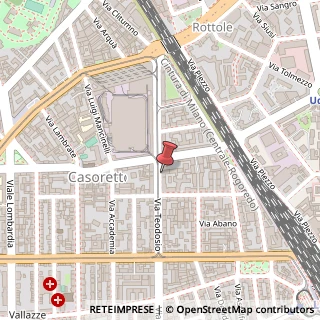 Mappa Via Teodosio, 82, 20131 Milano, Milano (Lombardia)