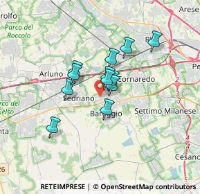 Mappa Via Tiziano, 20018 Sedriano MI, Italia (2.34417)