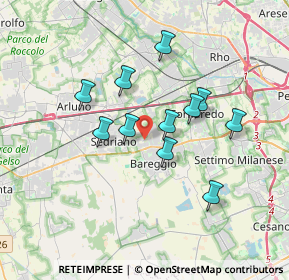 Mappa Via Tiziano, 20018 Sedriano MI, Italia (2.94)