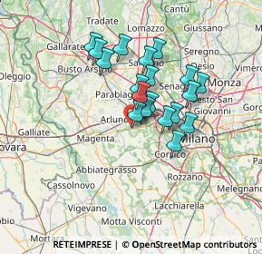 Mappa Via Tiziano, 20018 Sedriano MI, Italia (10.73474)