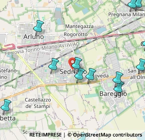 Mappa Via Alessandro Manzoni, 20018 Sedriano MI, Italia (2.78769)