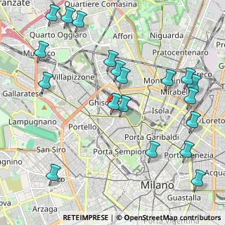 Mappa Via Giuseppe Govone, 20154 Milano MI, Italia (2.57421)