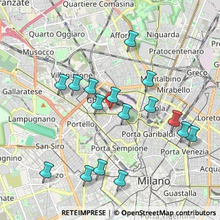 Mappa Via Gran S. Bernardo, 20122 Milano MI, Italia (2.0925)