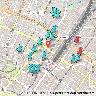 Mappa Via Copernico, 20124 Milano MI, Italia (0.544)