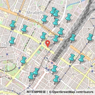 Mappa Via Tonale, 20124 Milano MI, Italia (0.643)