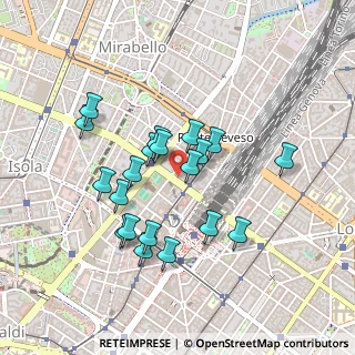 Mappa Via Copernico, 20124 Milano MI, Italia (0.3985)